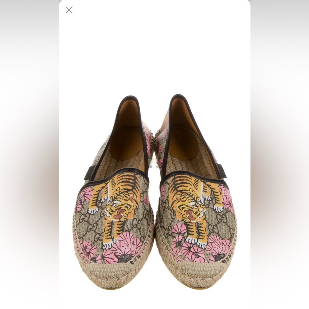 Gucci Bengal Print Coated Canvas Espadrilles